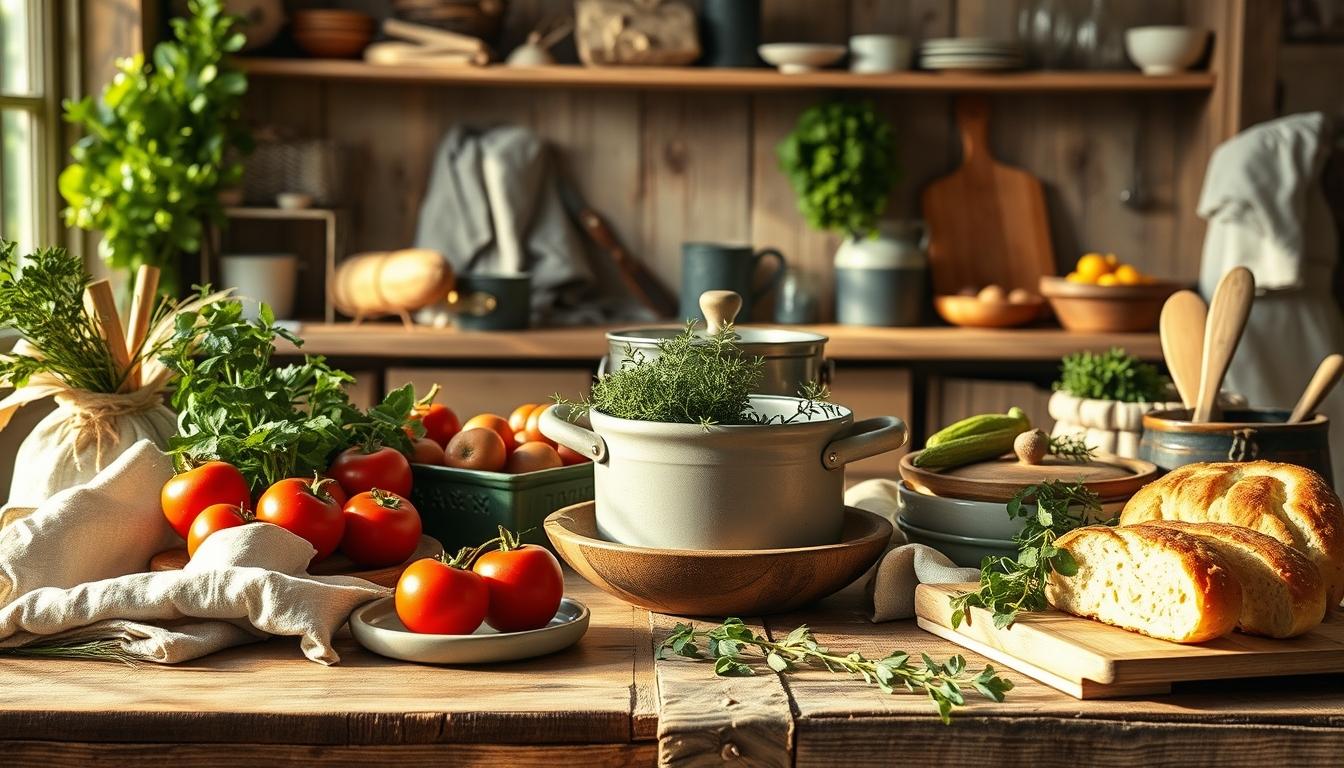 Fresh ingredients and home cooking inspiration